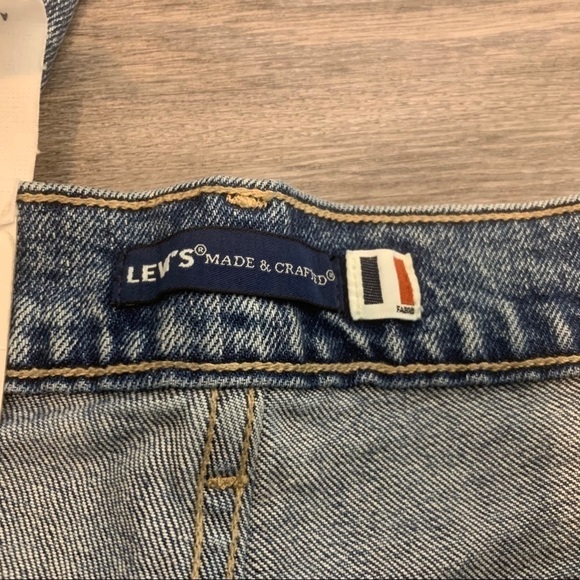 Levi’s Pin Dot Jeans Made Crafter Tapered Leg Blue - Picture 11 of 12